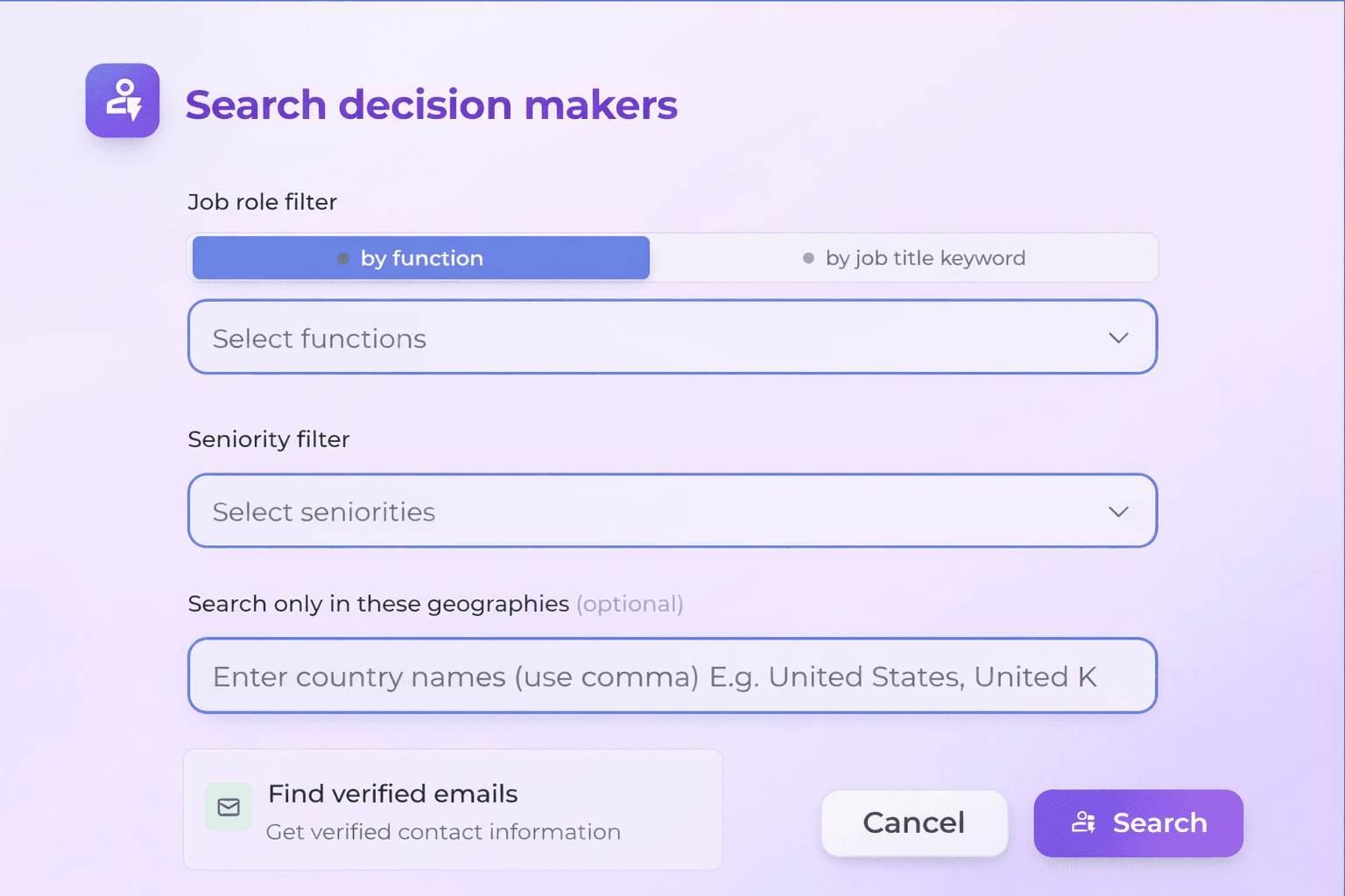 Contact Enrichment - Decision Maker